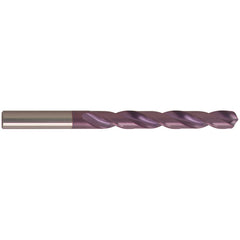 #45 Dia. × 2.08 mm Shank × 24 mm Flute Length × 49 mm OAL, Jobber, 118°, nano-FIREX, 2 Flute, External Coolant, Round Solid Carbide Drill
