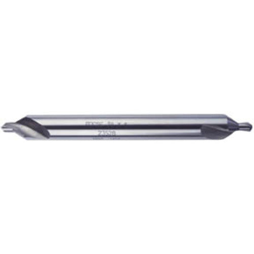#2 × 3″ OAL 60 Degree HSS Plain Combined Drill and Countersink Bright Series/List #1499 - Industrial Tool & Supply