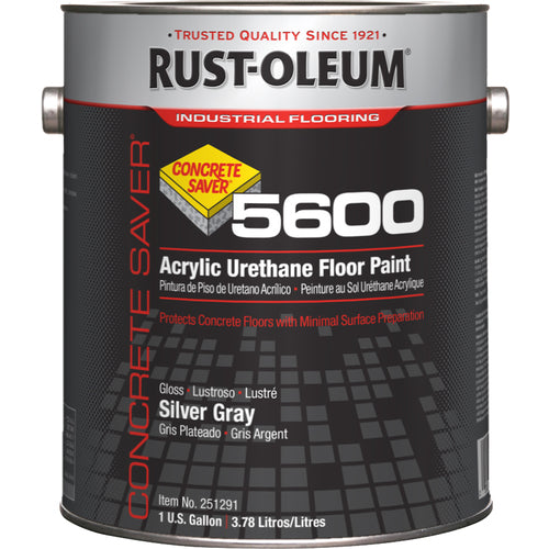 5600 Acrylic Urethane Silver Gray Concrete Saver - Exact Industrial Supply