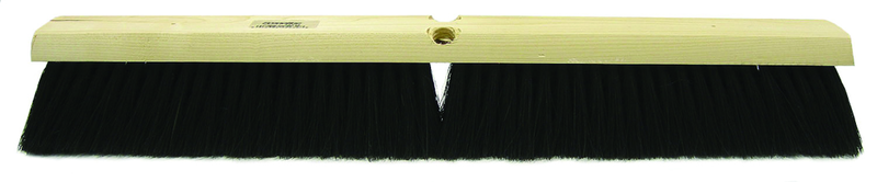 18" - Black Fine Sweeping Broom Without Handle - Industrial Tool & Supply