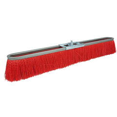 18″ Vortec Pro Medium Sweep Strip Broom, Red Polypropylene Fill - Industrial Tool & Supply