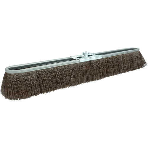 18″ Vortec Pro Coarse Sweep Strip Broom, Brown Polypropylene Fill - Industrial Tool & Supply