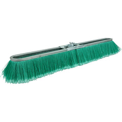 24″ Vortec Pro Fine Sweep Strip Broom, Green Polypropylene Fill - Industrial Tool & Supply