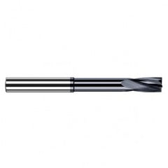 0.0781″ (5/64″) Cutter Diameter × 0.3120″ (5/16″) Flute Length × 0.6250″ (5/8″) Reach Carbide Flat Bottom Counterbore, 4 Flutes, AlTiN Coated - Industrial Tool & Supply