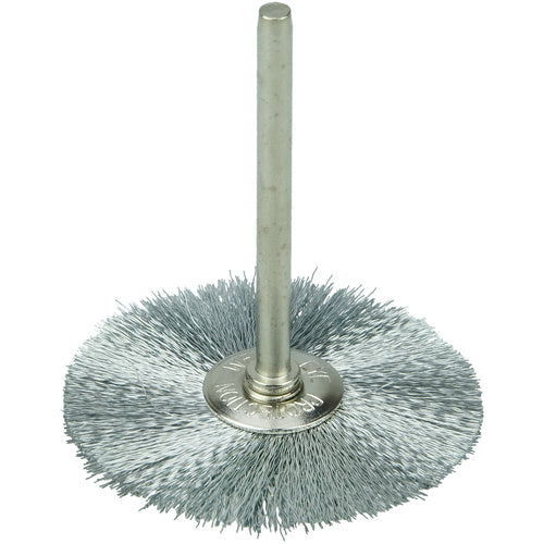 1 1/4″ Diameter - Steel Wire Mini Wheel Brush - Industrial Tool & Supply