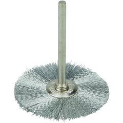 1 1/4″ Diameter - Steel Wire Mini Wheel Brush - Industrial Tool & Supply