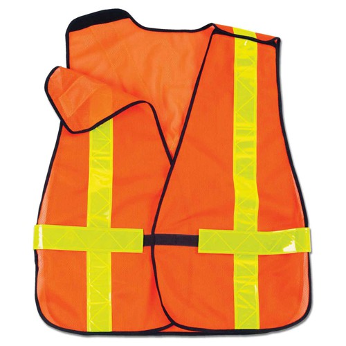 8080BAX Orange Non-Cert X-Back Vest - Industrial Tool & Supply