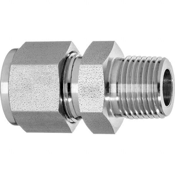Value Collection - Metal Compression Tube Fittings Type: Male Connector End Connections: Comp x MNPT - Industrial Tool & Supply