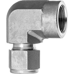 Value Collection - Metal Compression Tube Fittings Type: Female Elbow End Connections: Comp x FNPT - Industrial Tool & Supply