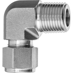 Value Collection - Metal Compression Tube Fittings Type: Male Elbow End Connections: Comp x MNPT - Industrial Tool & Supply