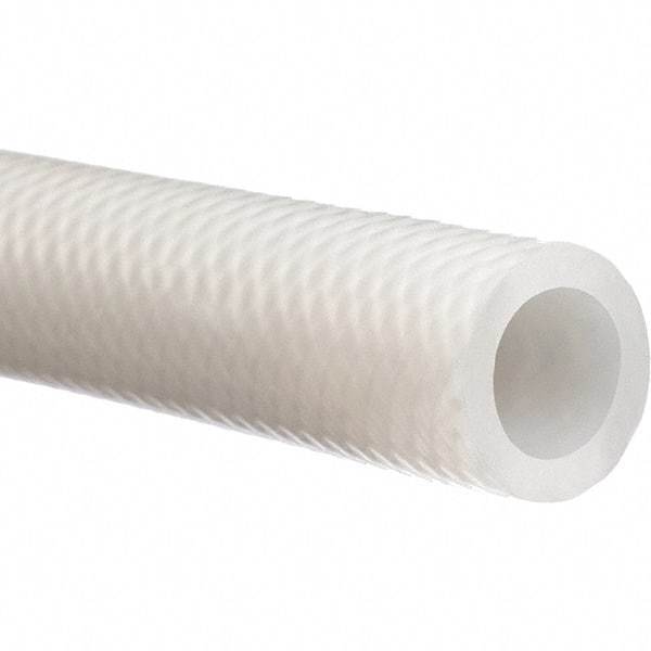 Value Collection - 1/2" ID x 7/8" OD, 50' Long, Silicone Reinforced (FDA) Tube - Clear, 290 Max psi, -100 to 440°F - Industrial Tool & Supply