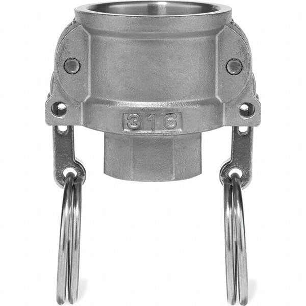 USA Sealing - 1-1/2" x 1-1/2" Cam & Groove Female Coupler Female NPT Thread - Industrial Tool & Supply