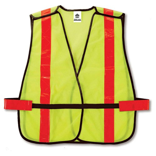 8080BAX Lime Non-Cert X-Back Vest - Industrial Tool & Supply
