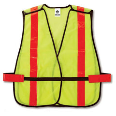 8080BAX Lime Non-Cert X-Back Vest - Industrial Tool & Supply