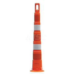 Traffic Barrels, Delineators & Posts; Type: Channelizing Cone; Material: Polyethylene; Reflective: Yes; Base Needed: Yes; Height (Inch): 50.4; Width (Inch): 7-3/4; Additional Information: Series: 650R1; Dimensions: 42 in Without Handle; Sheeting Grade: Hi