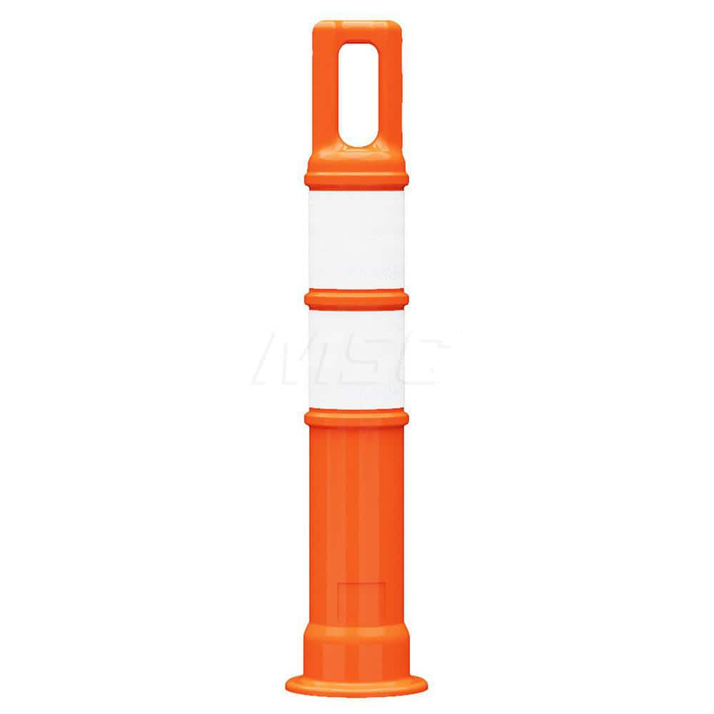 Traffic Barrels, Delineators & Posts; Type: Handle Top Delineator; Material: LDPE; Reflective: Yes; Base Needed: Yes; Height (Inch): 42; Width (Inch): 4-1/2; Additional Information: Sub Brand: Watchtower ™; Sheeting Grade: Diamond; Stripe Width: 4 in; Ser