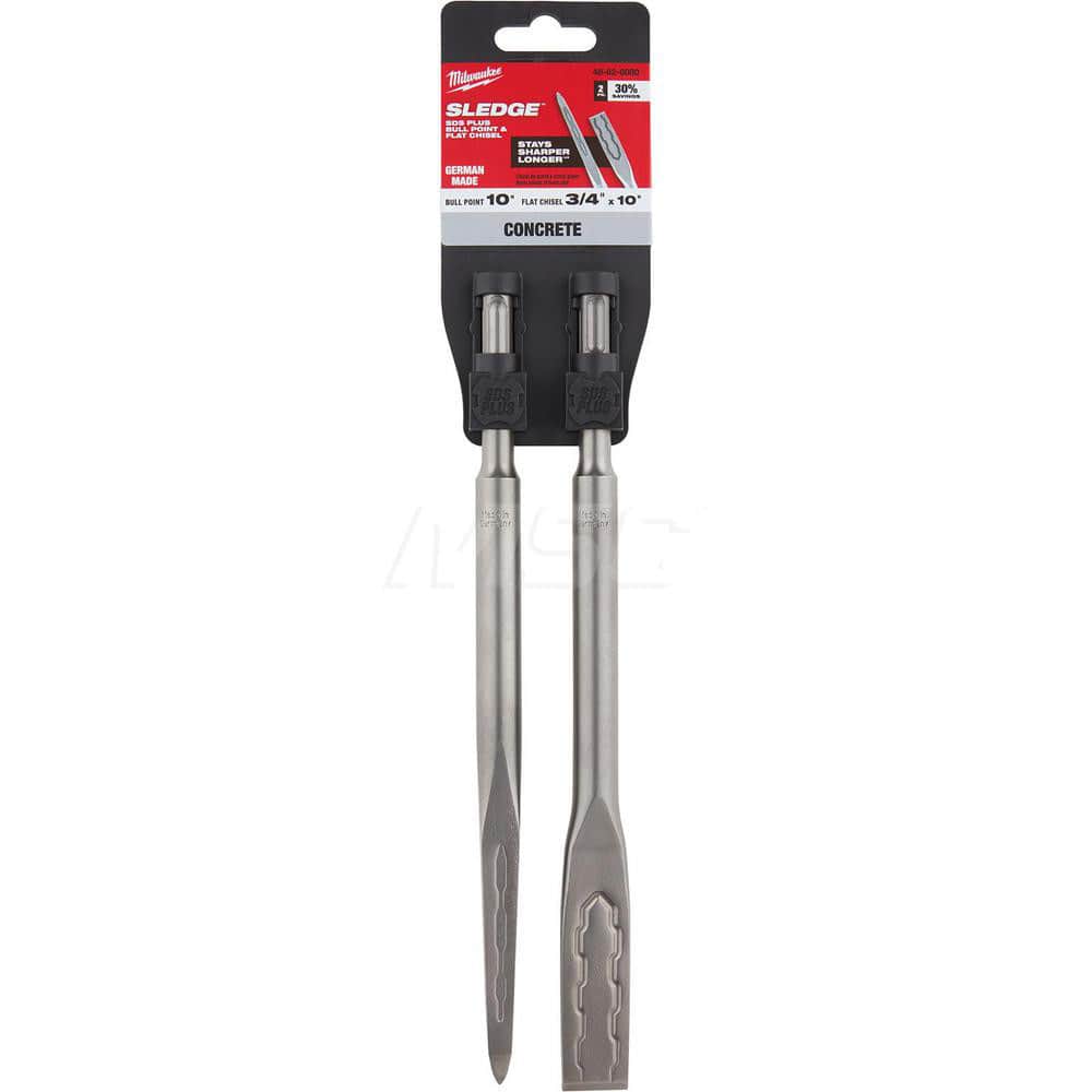 Hammer & Chipper Replacement Chisels; Type: SDS Plus; Head Width (Inch): 0.81; Overall Length (Inch): 10; Shank Diameter (Inch): 13/32; Drive Type: SDS Plus; Shank Shape: SDS Plus; Material: Steel