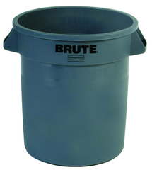 Brute - 10 Gallon Round Container - Double-ribbed base - Industrial Tool & Supply