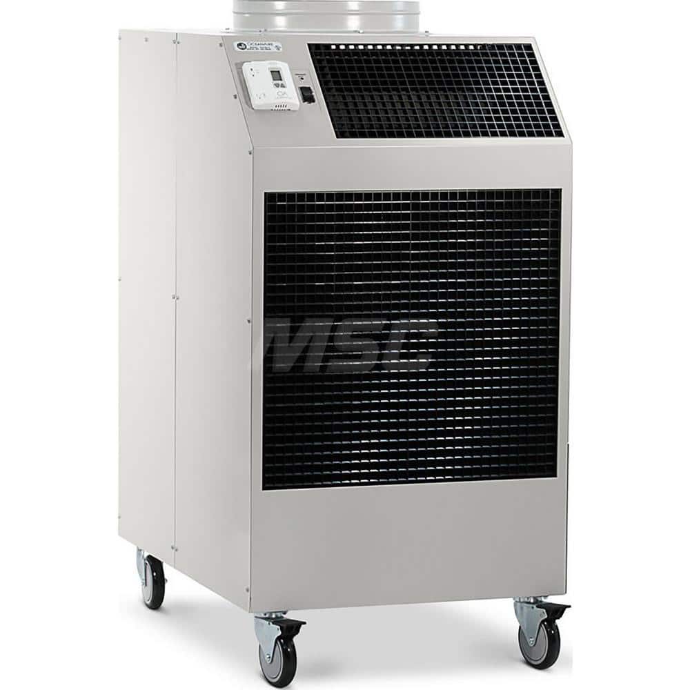 Portable Air Conditioner: 60,000 BTU, 208 & 230V, 50A 27-1/2″ Wide, 39-1/2″ Deep, 51-3/4″ High, 6-30P Plug