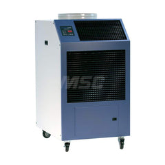 Portable Air Conditioner: 36,000 BTU, 208 & 230V, 30A 27-1/2″ Wide, 35″ Deep, 50-1/4″ High, 6-30P Plug