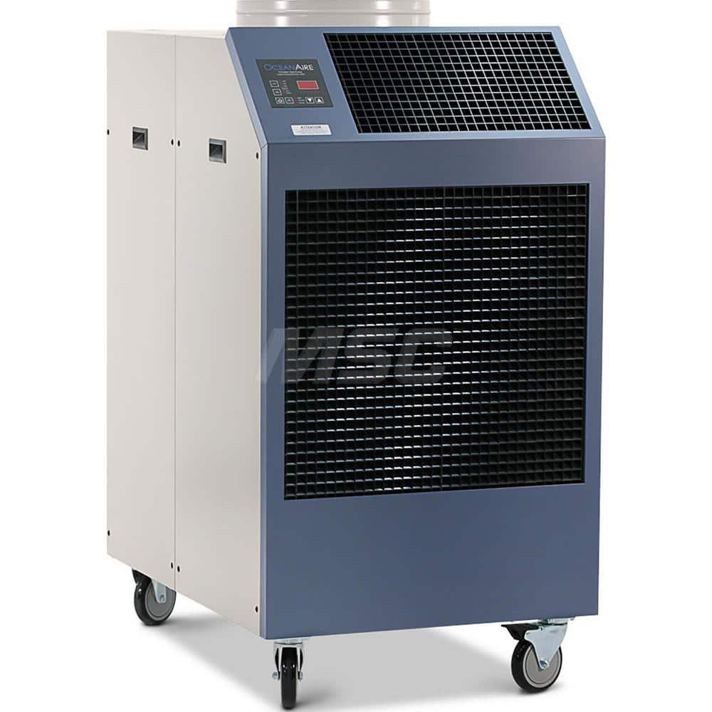 Portable Air Conditioner: 60,000 BTU, 208 & 230V, 50A 27-1/2″ Wide, 39-1/2″ Deep, 51-3/4″ High, 6-50P Plug