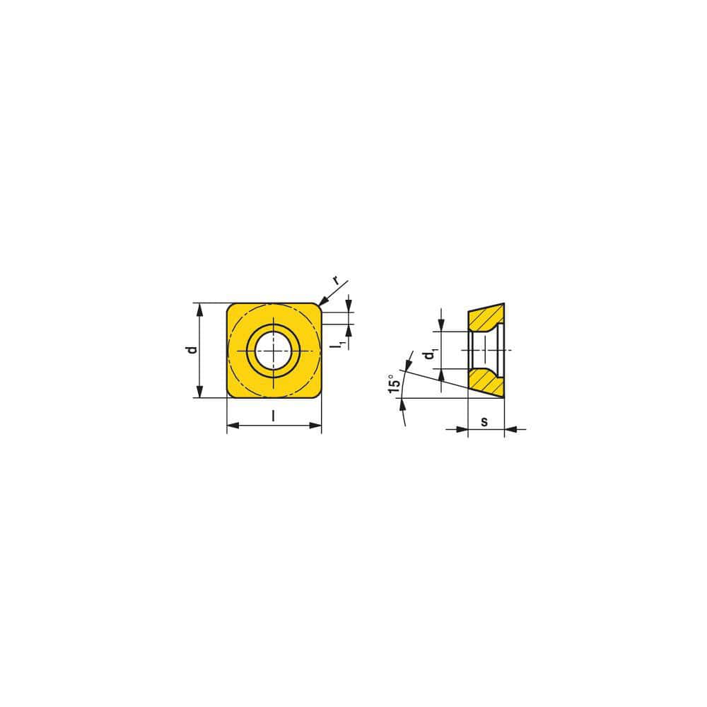 Milling Insert:  SDHT 09T308FR-27P AMZ,  AMZ,  Solid Carbide N/A Finish,