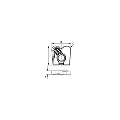 Milling Insert:  XOGX 203040-MF4 CTPP216,  CTPP216,  Solid Carbide N/A Finish,  1.0000″ OAW