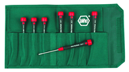 8 Piece - .028 - 1/8 - PicoFinish Precision Hex Screwdriver Inch Set In Pouch - Industrial Tool & Supply