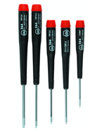 5 Piece - Ergo Handle Screwdriver Set - Includes: TX-10; TX-15; TX-20; TX-25; TX-30; 8" Long - Industrial Tool & Supply