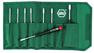 8 Piece - 3/32 - 1/4" - Precision Inch Nut Driver Set in Canvas Pouch - Industrial Tool & Supply