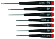 7 Piece - T5; T6; T7; T8 x 40mm; T9; T110x 50mm; T15 x 60mm - Precision Torx Screwdriver Set - Industrial Tool & Supply