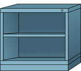 Desk-Standard Cabinet - Base Shelf - Adjustable Shelf - 30 x 28-1/4 x 26-7/8" - Industrial Tool & Supply