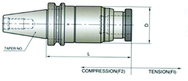 NO.3 BT40 TENS/COMP TAP HOLDER - Industrial Tool & Supply