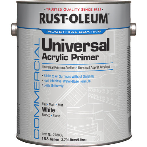 Universal Acrylic Primer White - Exact Industrial Supply