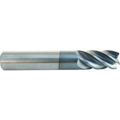 1/2x1/2x1-5/8x4 TuffCut® XT 5 Flute Carb End Mill .015R - Industrial Tool & Supply