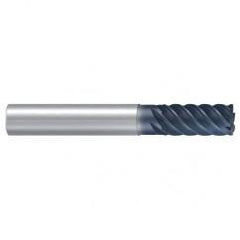 3/8 6 Flute Standard Carbide End Mill .025 Radius-TiAlN - Industrial Tool & Supply