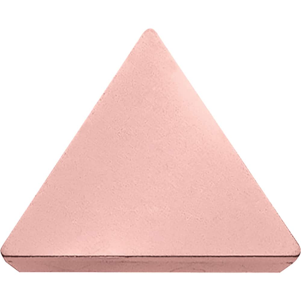 TPMN110304 CA310 Carbide Turning Insert TiCl2O3/Ti Finish, Neutral, 1/4″ Inscribed Circle, 0.0157″ Corner Radius, 0.1252″ Thick, 60° Triangle, Series CA3