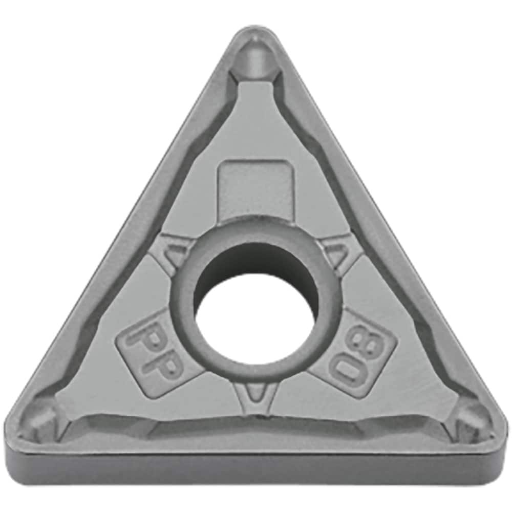TNMG160408PP TN610 Cermet Turning Insert Uncoated, Neutral, 3/8″ Inscribed Circle, 0.0315″ Corner Radius, 0.1874″ Thick, 60° Triangle, Series HYBCERM