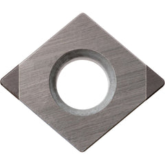 CPGB090308S01035MET Honeycomb CBN Turning Insert Megacoat Finish, Neutral, 3/8″ Inscribed Circle, 0.0315″ Corner Radius, 0.1252″ Thick, 80° Diamond, Series KBN
