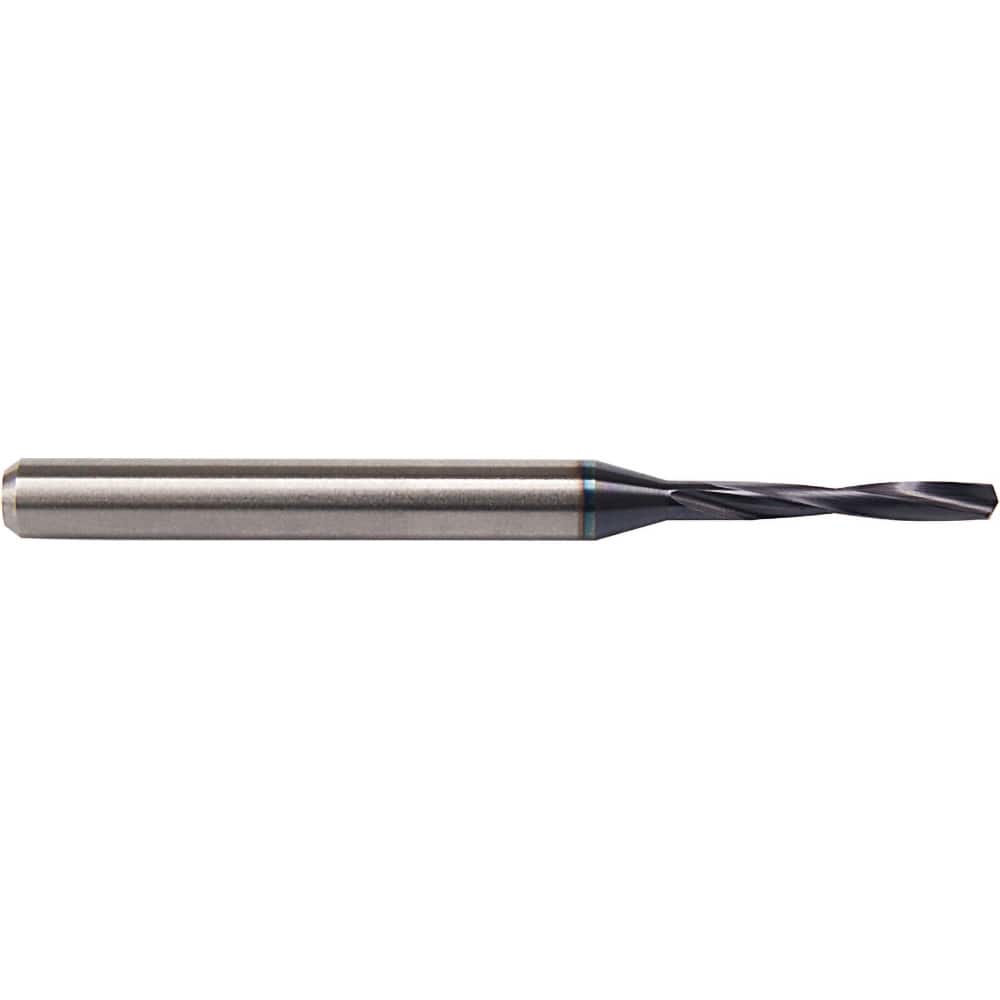 Micro Drill Bit: 0.0827″ Dia, 135 °, Solid Carbide ALtima Micro Finish, RH Cut, Helical Flute, Straight-Cylindrical Shank