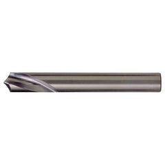 ‎1/2″ × 3-3/4″ OAL 120 Degree Carbide Radial NC Spotting Drills Bright