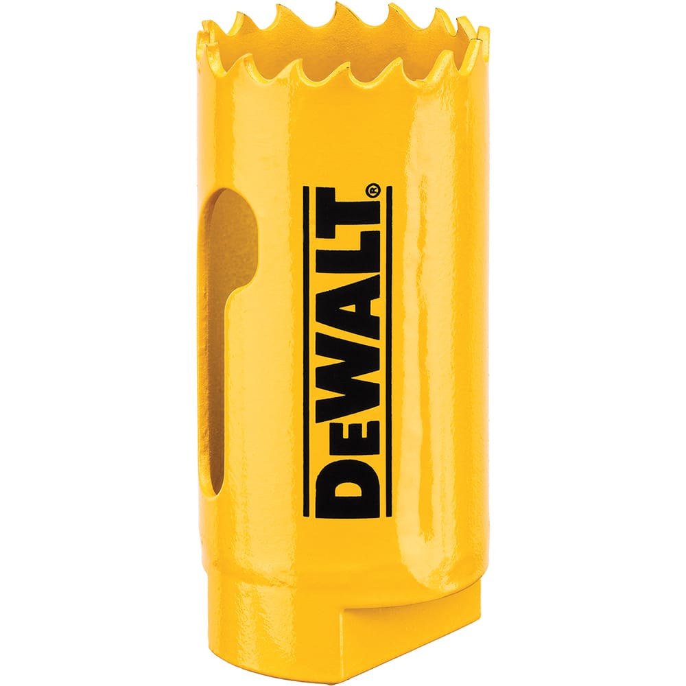 DeWALT - Hole Saws; Saw Diameter (Inch): 1-3/16 ; Cutting Depth (Inch): 1-3/4 ; Saw Material: Bi-Metal ; Cutting Edge Style: Toothed Edge ; Material Application: Metal; Plastic; Wood ; Pipe Tap Compatibility (Inch): 3-1/2 - Exact Industrial Supply