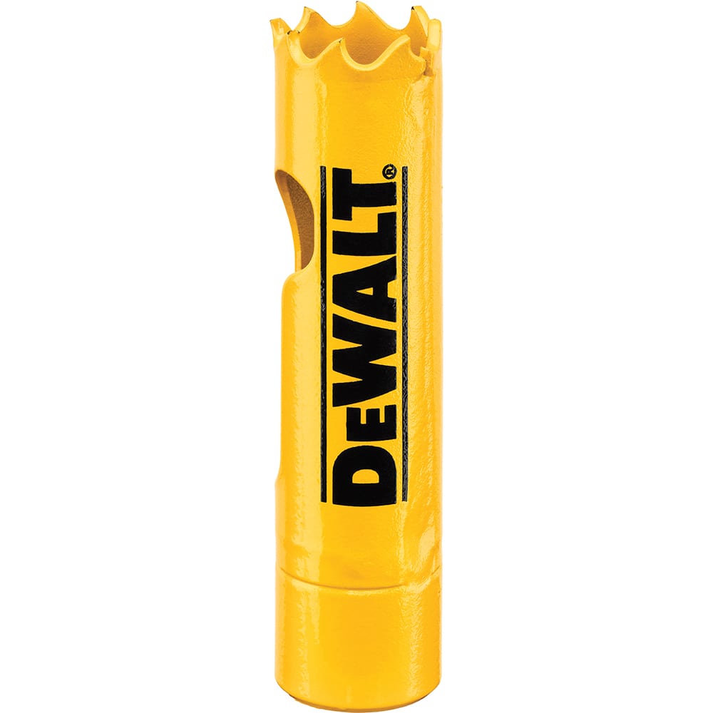 DeWALT - Hole Saws; Saw Diameter (Inch): 11/16 ; Cutting Depth (Inch): 1-3/4 ; Saw Material: Bi-Metal ; Cutting Edge Style: Toothed Edge ; Material Application: Metal; Plastic; Wood - Exact Industrial Supply