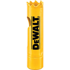 DeWALT - Hole Saws; Saw Diameter (Inch): 5/8 ; Cutting Depth (Inch): 1-3/4 ; Saw Material: Bi-Metal ; Cutting Edge Style: Toothed Edge ; Material Application: Metal; Plastic; Wood - Exact Industrial Supply