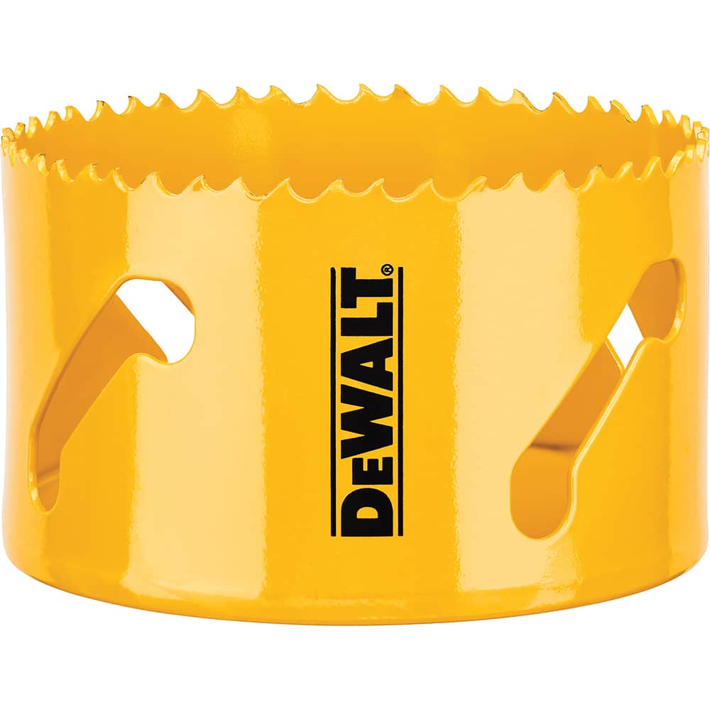 DeWALT - Hole Saws; Saw Diameter (Inch): 3-1/2 ; Cutting Depth (Inch): 1-3/4 ; Saw Material: Bi-Metal ; Cutting Edge Style: Toothed Edge ; Material Application: Metal; Plastic; Wood ; Pipe Tap Compatibility (Inch): 1-1/4 - Exact Industrial Supply