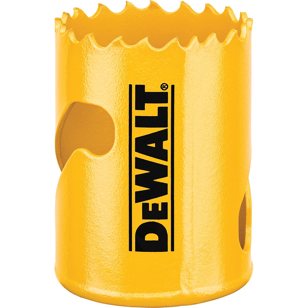 DeWALT - Hole Saws; Saw Diameter (Inch): 1-5/8 ; Cutting Depth (Inch): 1-3/4 ; Saw Material: Bi-Metal ; Cutting Edge Style: Toothed Edge ; Material Application: Metal; Plastic; Wood - Exact Industrial Supply
