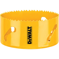 DeWALT - Hole Saws; Saw Diameter (Inch): 4-3/8 ; Cutting Depth (Inch): 1-3/4 ; Saw Material: Bi-Metal ; Cutting Edge Style: Toothed Edge ; Material Application: Metal; Plastic; Wood ; Pipe Size Compatibility (Inch): 3 - Exact Industrial Supply