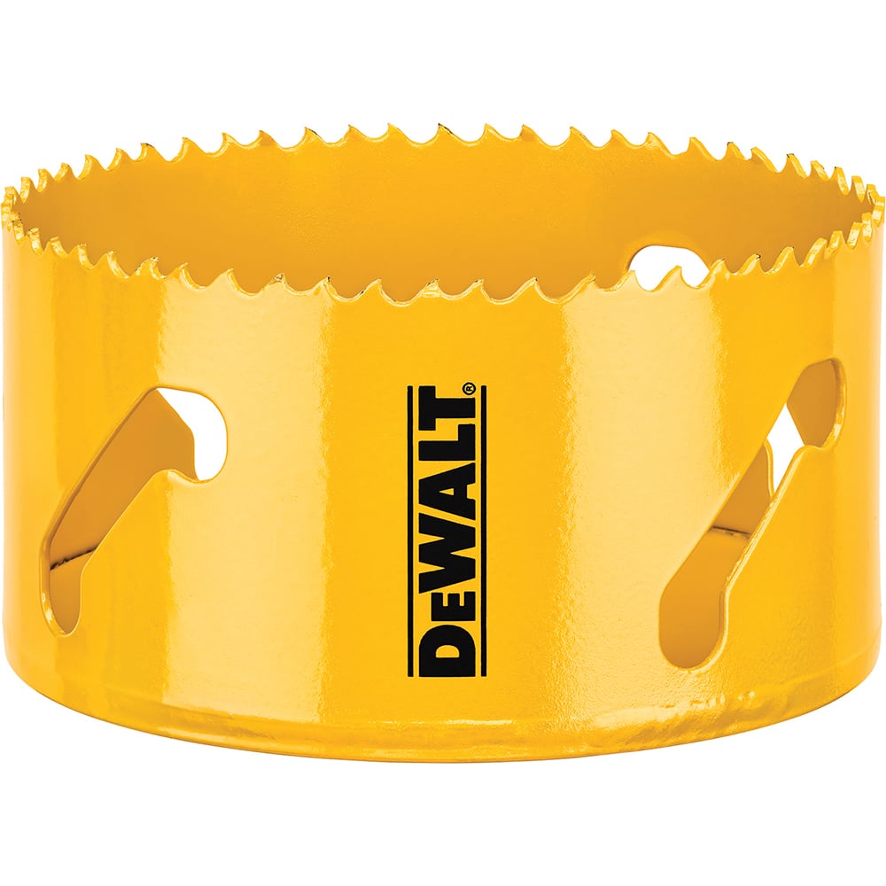DeWALT - Hole Saws; Saw Diameter (Inch): 3-3/4 ; Cutting Depth (Inch): 1-3/4 ; Saw Material: Bi-Metal ; Cutting Edge Style: Toothed Edge ; Material Application: Metal; Plastic; Wood - Exact Industrial Supply
