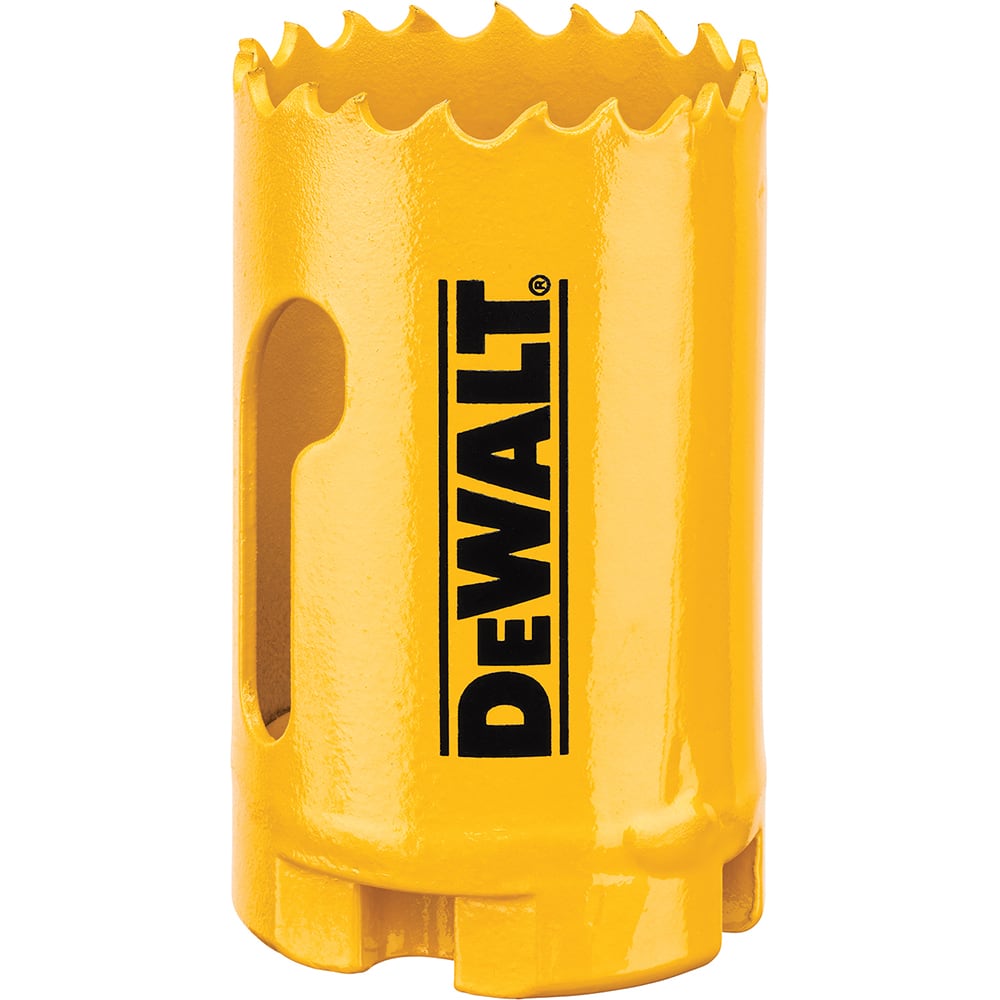 DeWALT - Hole Saws; Saw Diameter (Inch): 1-7/16 ; Cutting Depth (Inch): 1-3/4 ; Saw Material: Bi-Metal ; Cutting Edge Style: Toothed Edge ; Material Application: Metal; Plastic; Wood - Exact Industrial Supply