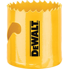DeWALT - Hole Saws; Saw Diameter (Inch): 1-7/8 ; Cutting Depth (Inch): 1-3/4 ; Saw Material: Bi-Metal ; Cutting Edge Style: Toothed Edge ; Material Application: Metal; Plastic; Wood ; Pipe Size Compatibility (Inch): 2-1/2 - Exact Industrial Supply